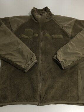 USGI ECWCS Fleece Jacket Small Short Coyote Brown Gen III Cold Weather Made USA